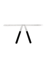Load image into Gallery viewer, Three-Point Eyebrow Ruler Black/Silver

