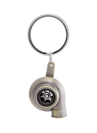 Turbo Metallic Keychain Silver