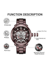 Load image into Gallery viewer, Men&#39;s Stainless Steel Analog Wrist Watch NF9158 CE/CE
