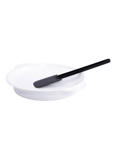 Portable Crepe Maker With Tray And Spatula White 20centimeter
