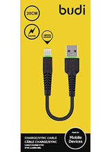 Load image into Gallery viewer, Lightening Charging Cable For Mobile Phone Black Allows safe and efficient charging of devices
