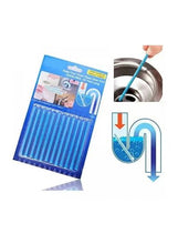 Load image into Gallery viewer, 12-Piece Drain Cleaner Tool Helps in an effective and thorough cleaning Set Blue 6.3inch
