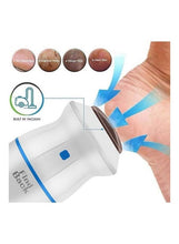 Load image into Gallery viewer, Find Back Callus Remover Built In Vaccum Absorption Electric Foot Grinder With Head Replacement White/Blue

