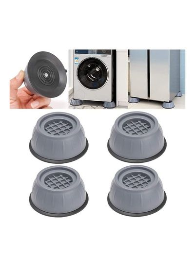 Set Of 4 Anti Vibration Washing Machine Pads Shock and noise cancelling washing machine support anti vibration rubber pads Multicolour 10.5cm
