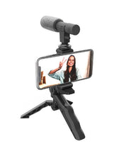Load image into Gallery viewer, Smartphone Vlogging Kit With Tripod Stand Black
