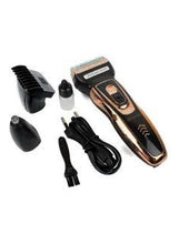 Load image into Gallery viewer, YOKO YK-6559 3 In 1 Clipper And Trimmer Profound grip ensures you can shave safely Black/Gold
