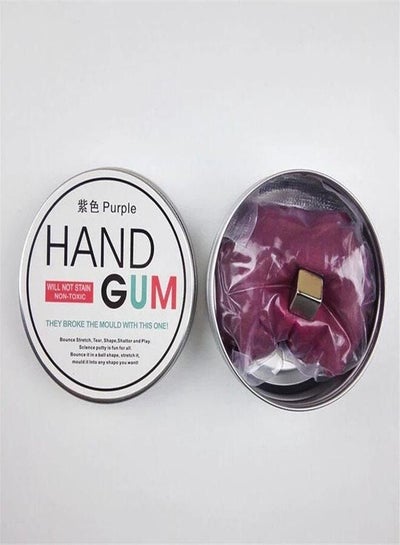 DIY Magnetic Slime Intelligent Hand Slime Fluffy Polymer Clay Magnet Plasticine Rubber Mud Creative Toys Kids Gift Hand Gum - Purple