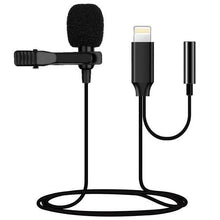 Load image into Gallery viewer, LIGHTNING GL141 Lavalier Microphone with Headphone playback interface &amp; Easy Clip On
