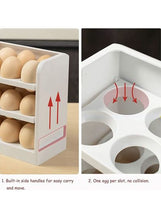 Load image into Gallery viewer, 30 Grid Egg Holder for Refrigerator, 3-Layer Egg Storage Container, Plastic Chicken Egg Tray

