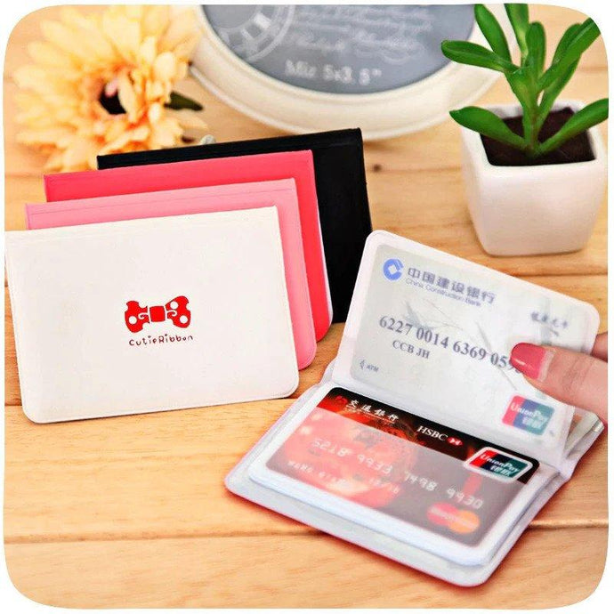Crossten butterfly print credit wallet, card holder, 12 card slots RED