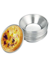 Load image into Gallery viewer, Gretel aluminum cake pan portuguese shaped egg tart cake mold cookie mold egg pudding mold custard round mold
