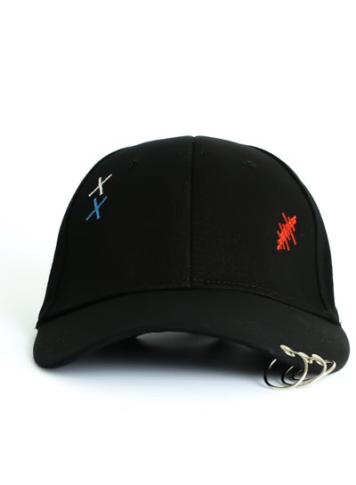 Baseball Snapback Cap Casual Cotton Blend Cap Maintain shape with a low profile fit Black