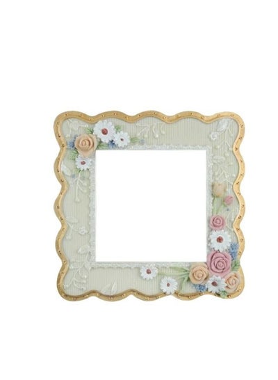 Photo Frame Rural Style Frame Wall Power Cover Square Flower Wall Light Socket Stickers