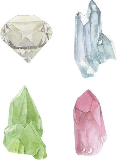 Crystals and Diamond Sticky Note Set of 4 - Crystal Shaped Sticky Notes The paper quality is good, the writing is smooth, and the ink is not stained