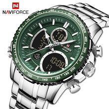 Load image into Gallery viewer, Men&#39;s Stainless Steel Analog+Digital Wrist Watch NF9182

